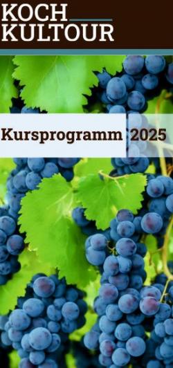 Kursprogramm 2025 Printversion